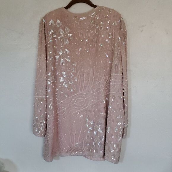 Judith Ann Plus Beaded 100% Silk Jacket Size 1X or 16-19 - Picture 6 of 16